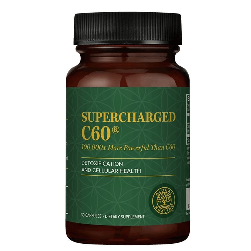 Микроактивиран активен въглен - Supercharged C60 - 30 капсули | Global Healing