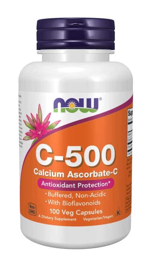 NOW - Vitamin C-500 Ascorbate - 100 веган капсули