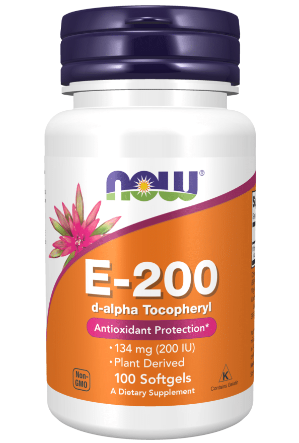 NOW - Витамин E-200 IU d-alpha tocopherols - 100 Дражета