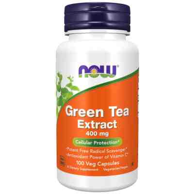 NOW - Green Tea Extract 60% 400 МГ - 100 Капсули