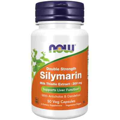 NOW - Silymarin (Магарешки Бодил) - 300 МГ - 50 Веган Капсули