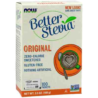 NOW - Stevia Extract - 100 Пакета