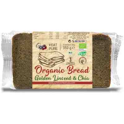 Pure Nutrition - БИО хляб със златно ленено семе и чиа - 350 g