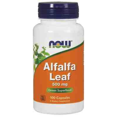 NOW - Alfalfa Leaf (Люцерна) 500 МГ - 100 Капсули