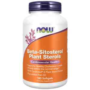 Beta Sitosterol Plant - 180 дражета | Now