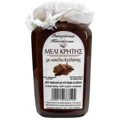 Пчелен мед с цейлонска канела (от остров Крит) x 500 g