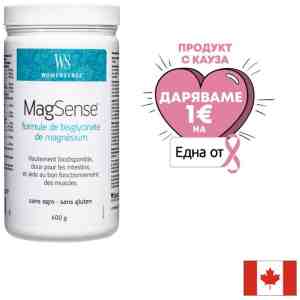 Магнезий бисглицинат формула 400 g Natural Factors I MagSense   Magnesium Bisglycinate Formula
