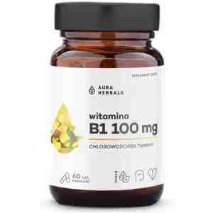Витамин B1 100 mg 60 капсули | Aura Herbals