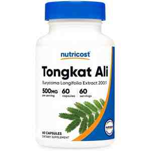 Тонкгат Али 500 mg 60 капсули I Nutricost